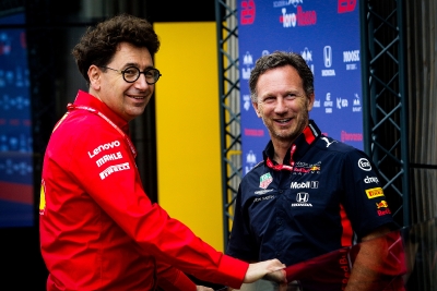 Formel 1 Hockenheim - Mattia Binotto - Ferrari - Christian Horner - Red Bull