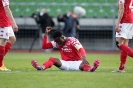 FC Homburg 08  gegen 1. FSV Mainz 05 II - Wut bei Michael Akoto, über den späten Ausgleich der Homburger